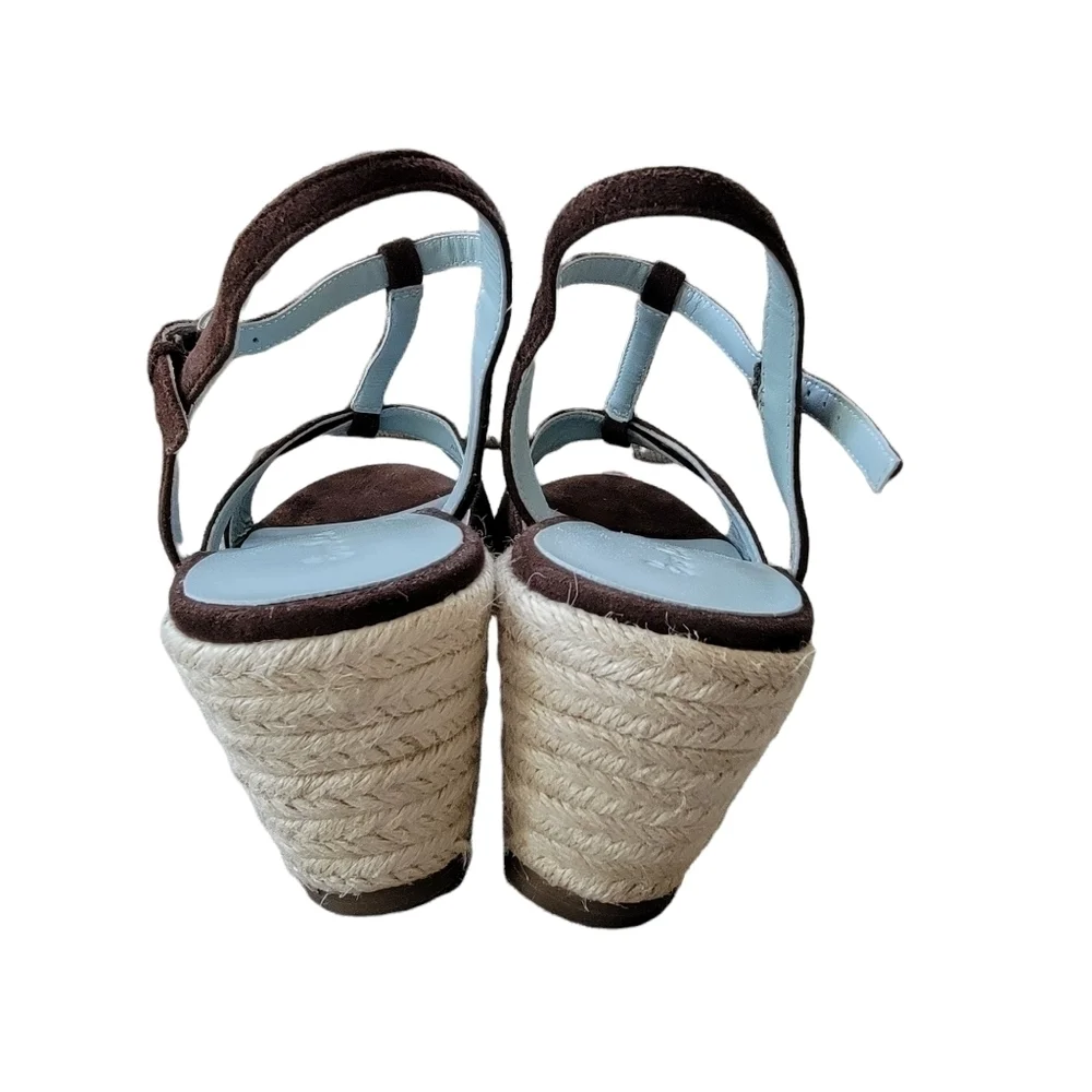 BODEN Brown Suede Wedged Espadrilles